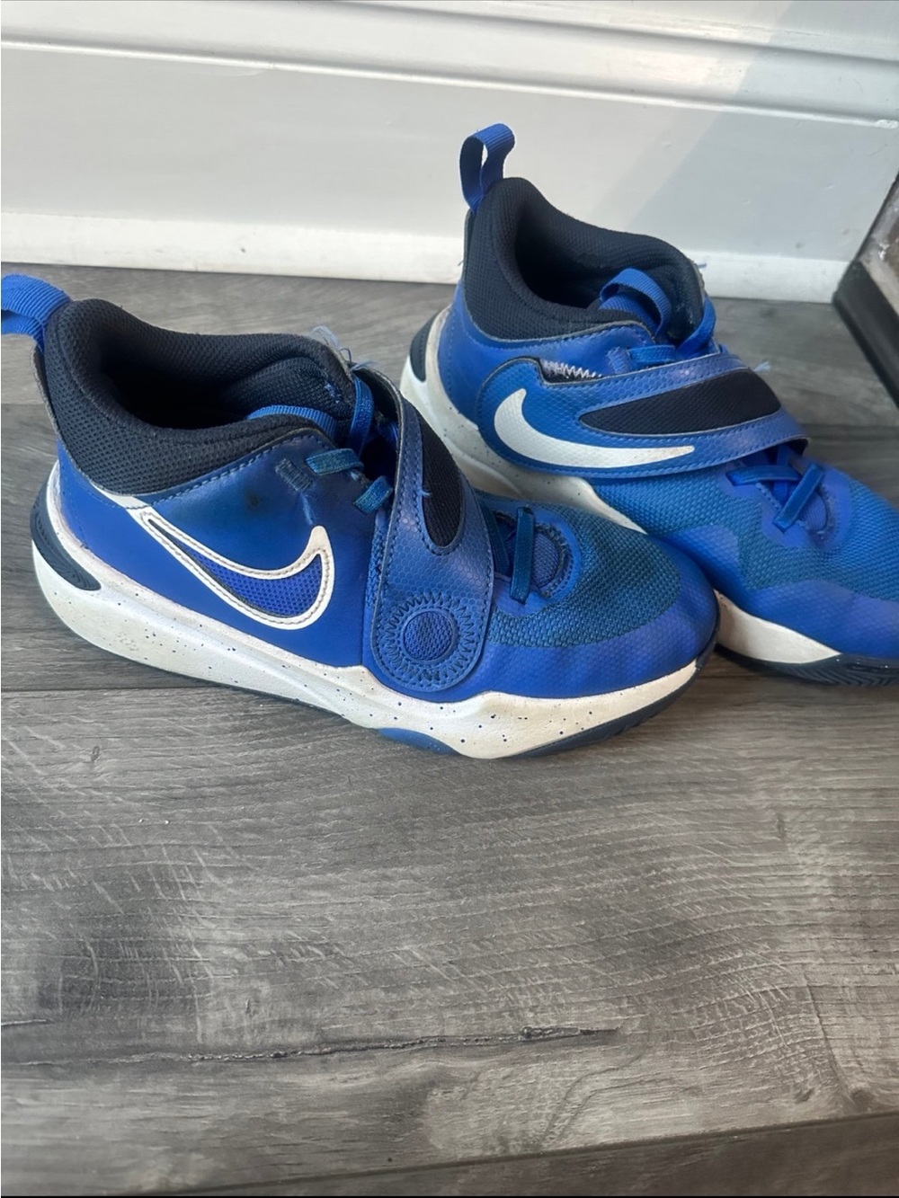 Nike Kids' Blue Velcro Athletic Shoes